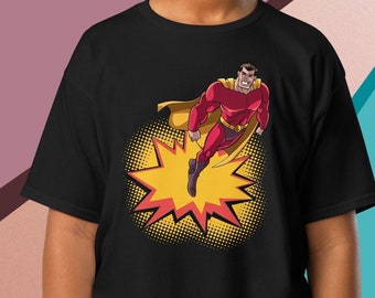 Kinder Superhero Graphic T-Shirt, 100% Baumwolle