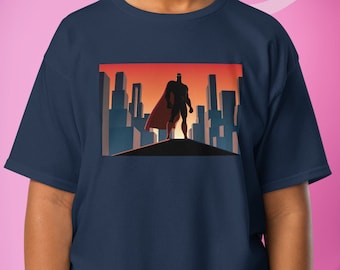 Camiseta de superhéroe para niños, 100 % jersey de algodón