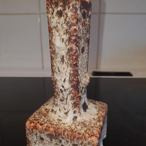 Cute little fat lava vase from Vest Keramiek  Gouda, The Netherlands 14 cm