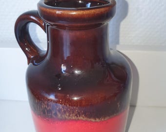 Scheurich vase in lovely red glaze