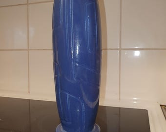 Wonderfully blue projectile vase from Fitz and Floyd (?) 27 cm