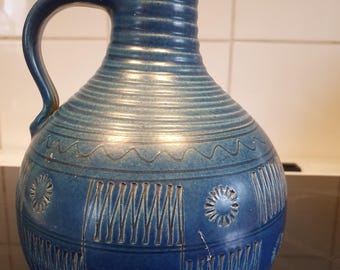 ヴィルヘルム・カージ・アルジェンタ花瓶、グスタフスベリ炻器、銀象嵌