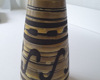Joli vase de Strehla, Allemagne, vintage des années 1960