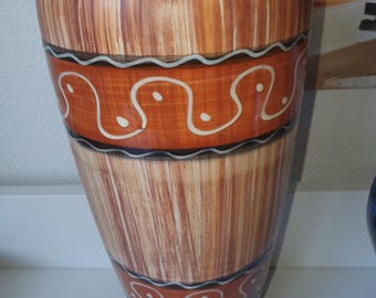 Gingerbread pattern vase 30 cm from Bay, West Germany
