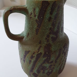 Bay jug West german pottery vase unusual colors
