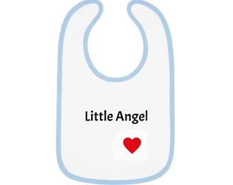 Baby Contrast Trim Jersey Bib