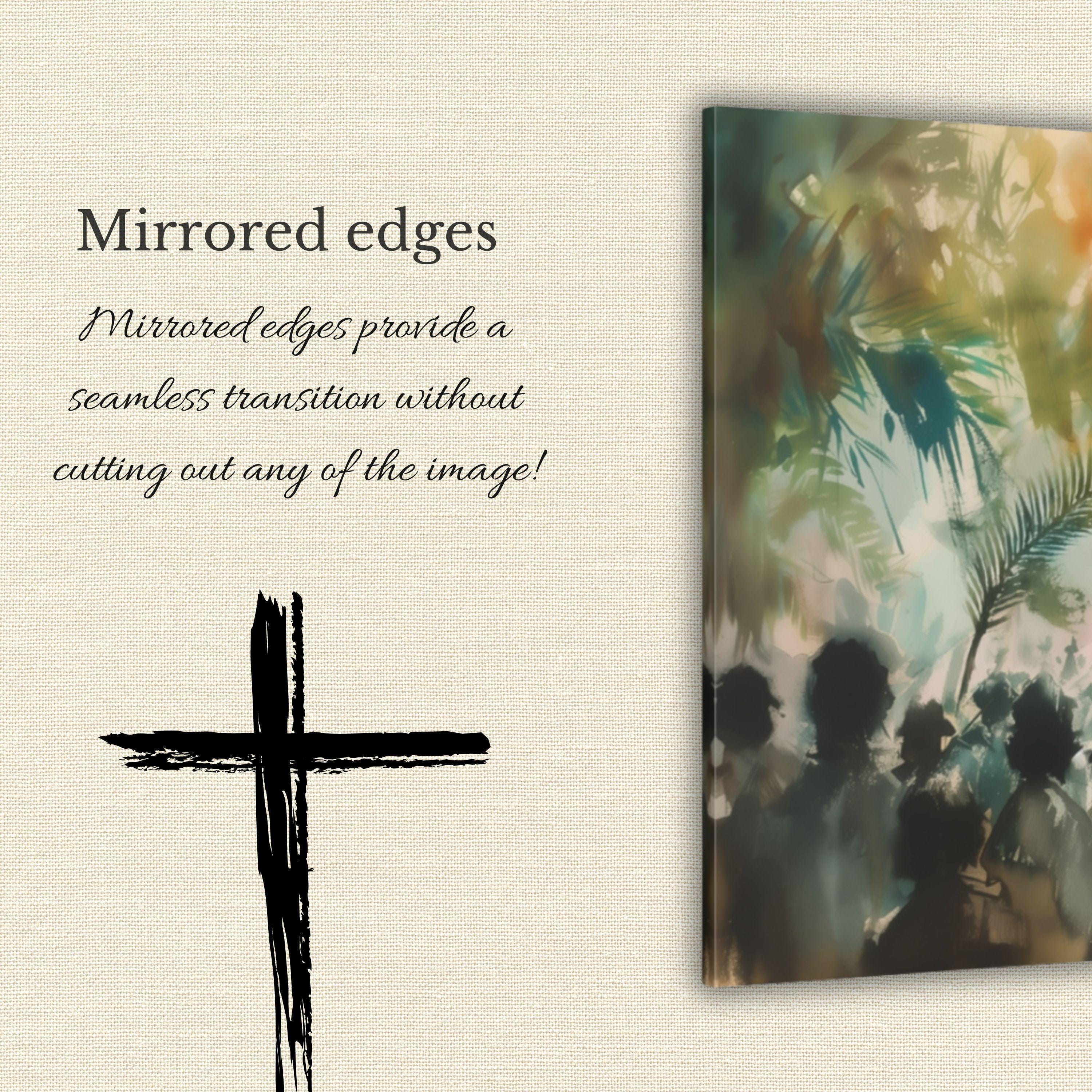 Jesus Riding Into Jerusalem Canvas, Palm Sunday Art, Jesus Painting ...