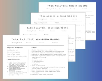 Task Analyzed Cards