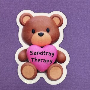 Sandtray Therapy stickers, Stickers for therapists, therapy stickers, Sandtray therapy sticker, Sandtray gift, sandtray therapist gift