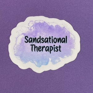 Sandtray Therapy stickers, Stickers for therapists, therapy stickers, Sandtray therapy sticker, sandtray therapist gift, sandplay, sand play