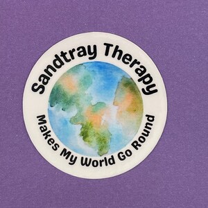 Sandtray therapy stickers, Stickers for therapists, therapy stickers, Sandtray therapy sticker, Sandtray gift, sandtray therapist gift