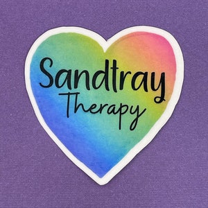 Sandtray Therapy stickers, Stickers for therapists, therapy stickers, Sandtray therapy sticker, Sandtray gift, sandtray therapist gift