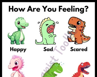 Cute Feelings Chart for Therapy or Teachers, Child Therapist Tools, Counseling tools, Child therapy, Play therapist, Preschool Mental Health
