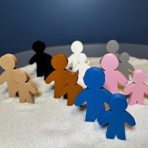 Solid Person Figure, play therapy figure, sandtray therapy miniature figure, sandtray miniature, play therapy, play therapy family