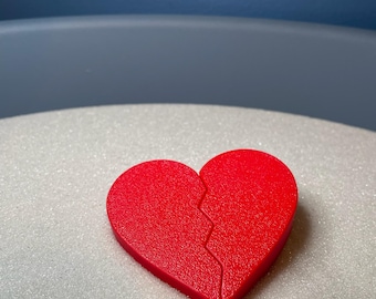 Broken Heart for Sandtray therapy, play therapy, Sandtray miniature heart, sandtray mini, sandtray miniatures