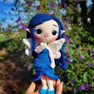 Patrón de crochet: Muñeca hada del agua