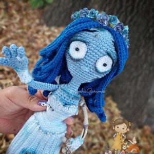 Patrón de crochet: La novia cadavérica Emily