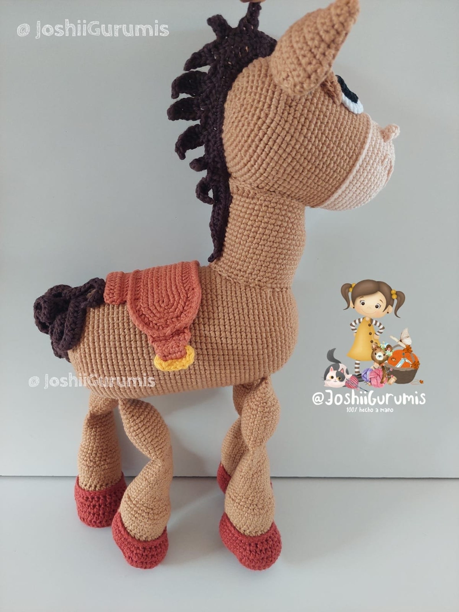 Patrón De Crochet: Tierno Caballo Etsy