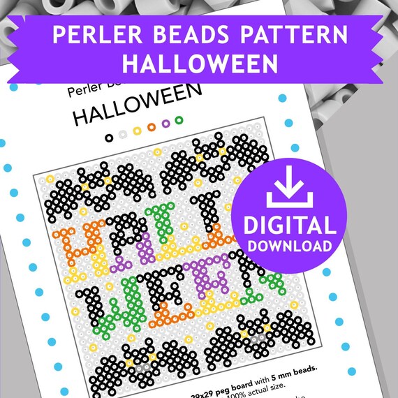 HALLOWEEN Decoration Kids Crafts Bat Fuse Beads Ideas Reeler Beads