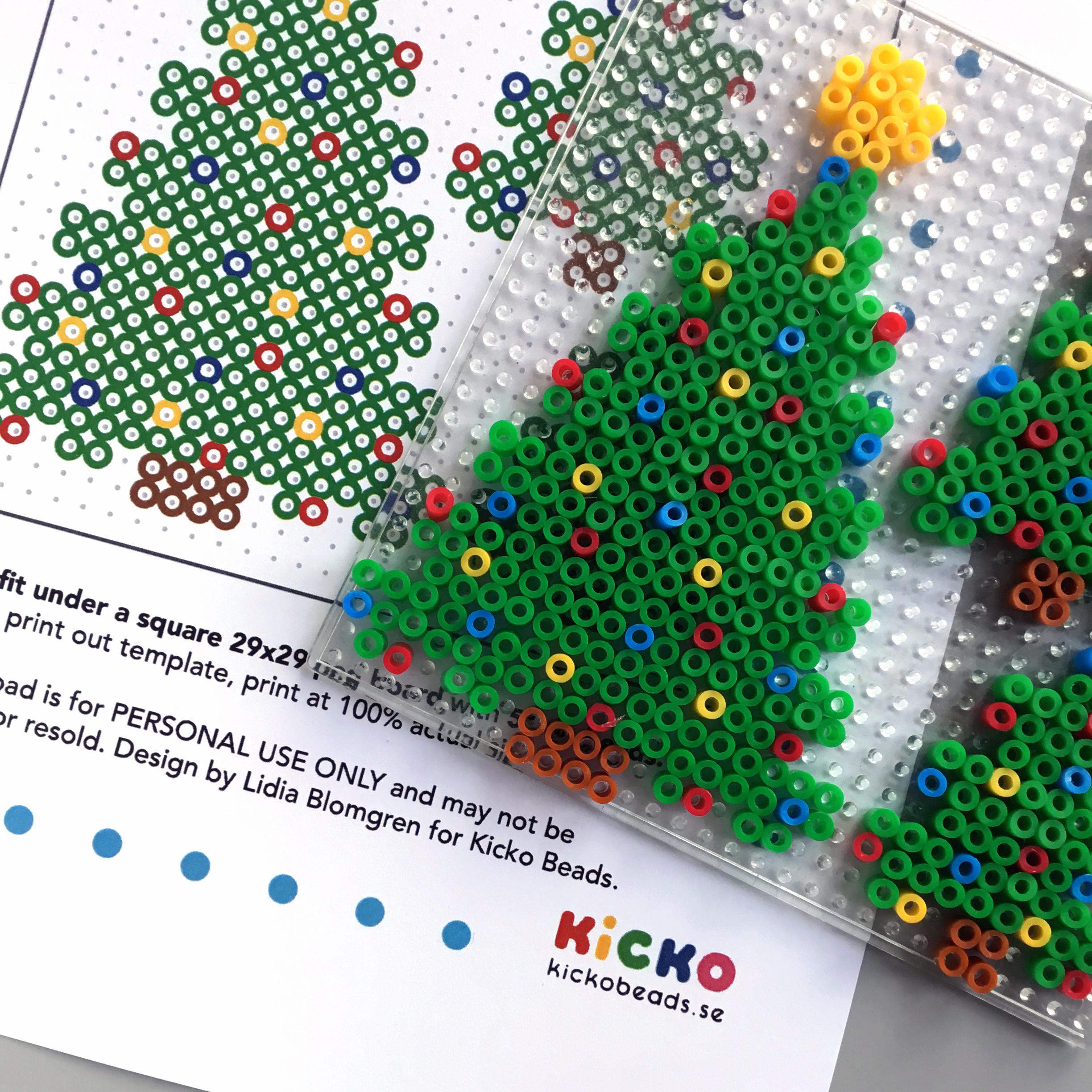 3x CHRISTMAS Perler Patterns Xmas Santa Claus Tree Snowmen