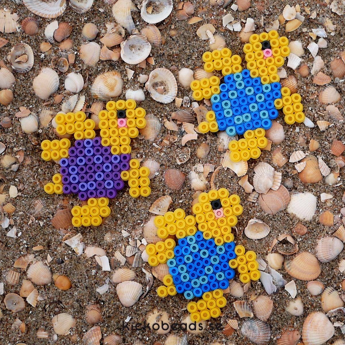 4x SEA Dolphins Blue Whale Fish Ocean Turtle Starfish Kids Craft Fuse ...