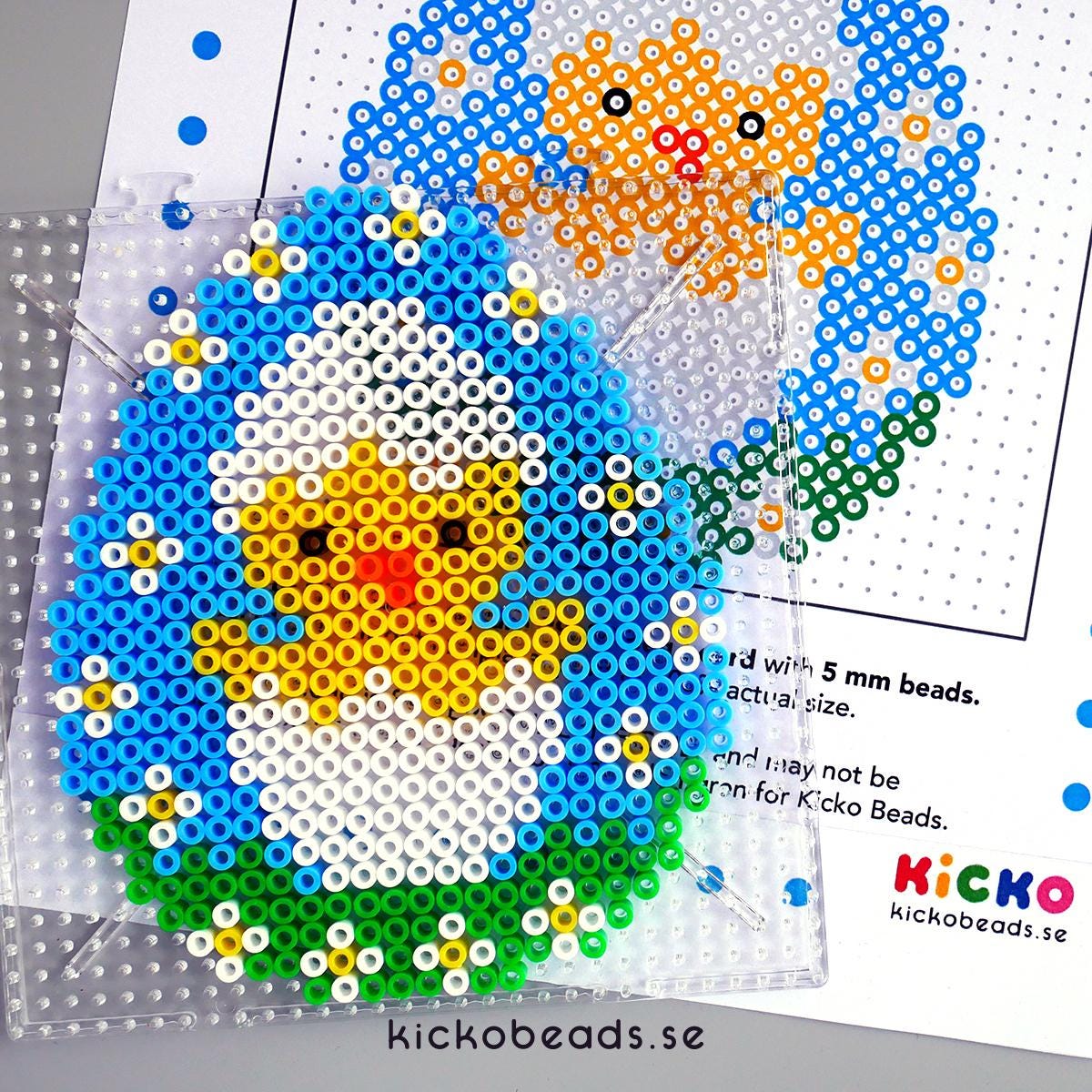2x Uova di Pasqua Coniglietti Galline Uova Modelli Perler, Perline Hama Fuse Perline Melting Pyssla Modelli Stampabili Lavoretti per Bambini - Italia