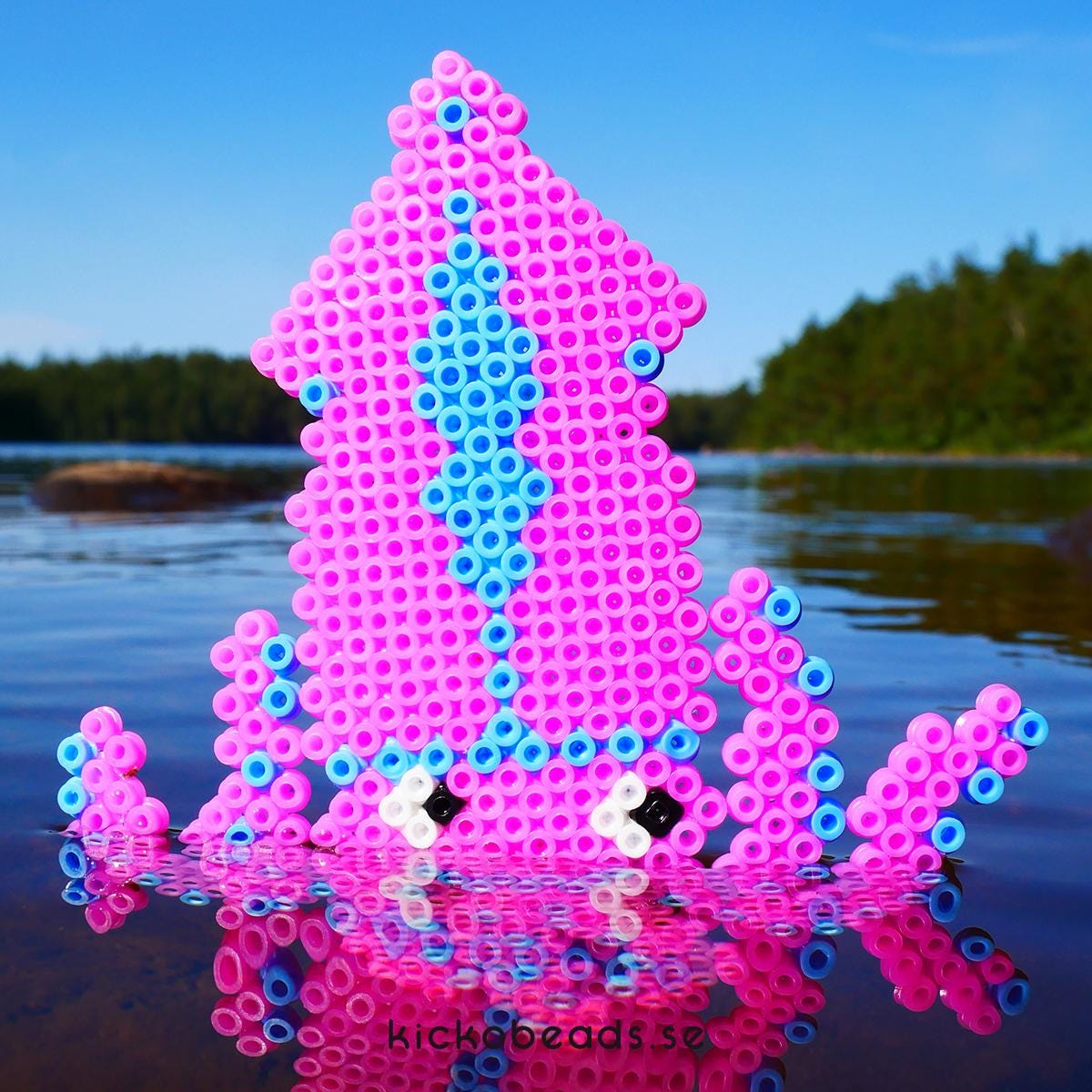 SQUID Perler Patterns Sea Ocean Octopus Fish Hama Fuse Beads Pyssla ...