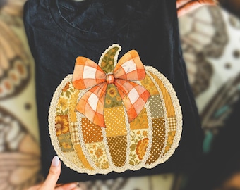 Preppy Floral Fall Pumpkin png, Pumpkin Lace png, Ditsy Floral Fall png, Autumn png, Coquette Fall png, Pumpkin Spice Png, Tis The Season