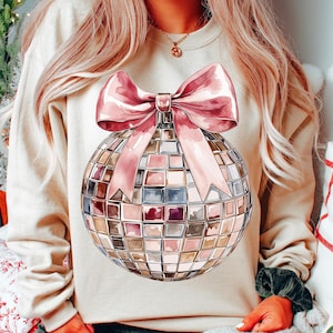 Disco ball png, New Years png,2025 png, Pink Christmas png,Christmas sublimation,Coquette,Trending png,Retro Holidays png, Holiday vibes png