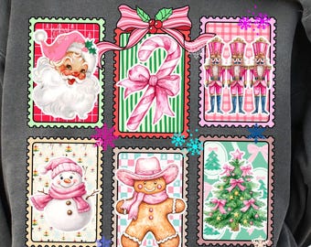 Preppy Pink Christmas png, Coquette Doodle Christmas png, Girl Christmas png, Tis the season png, Trendy Christmas Png, Christmas Png Design