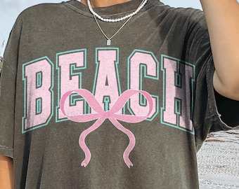 Beach Coquette Png Svg, Summer Coquette Png Svg, Retro Summer Shirt Design, Summer Png, Beach Png, Summer Sublimation, Pink Summer Girly Png