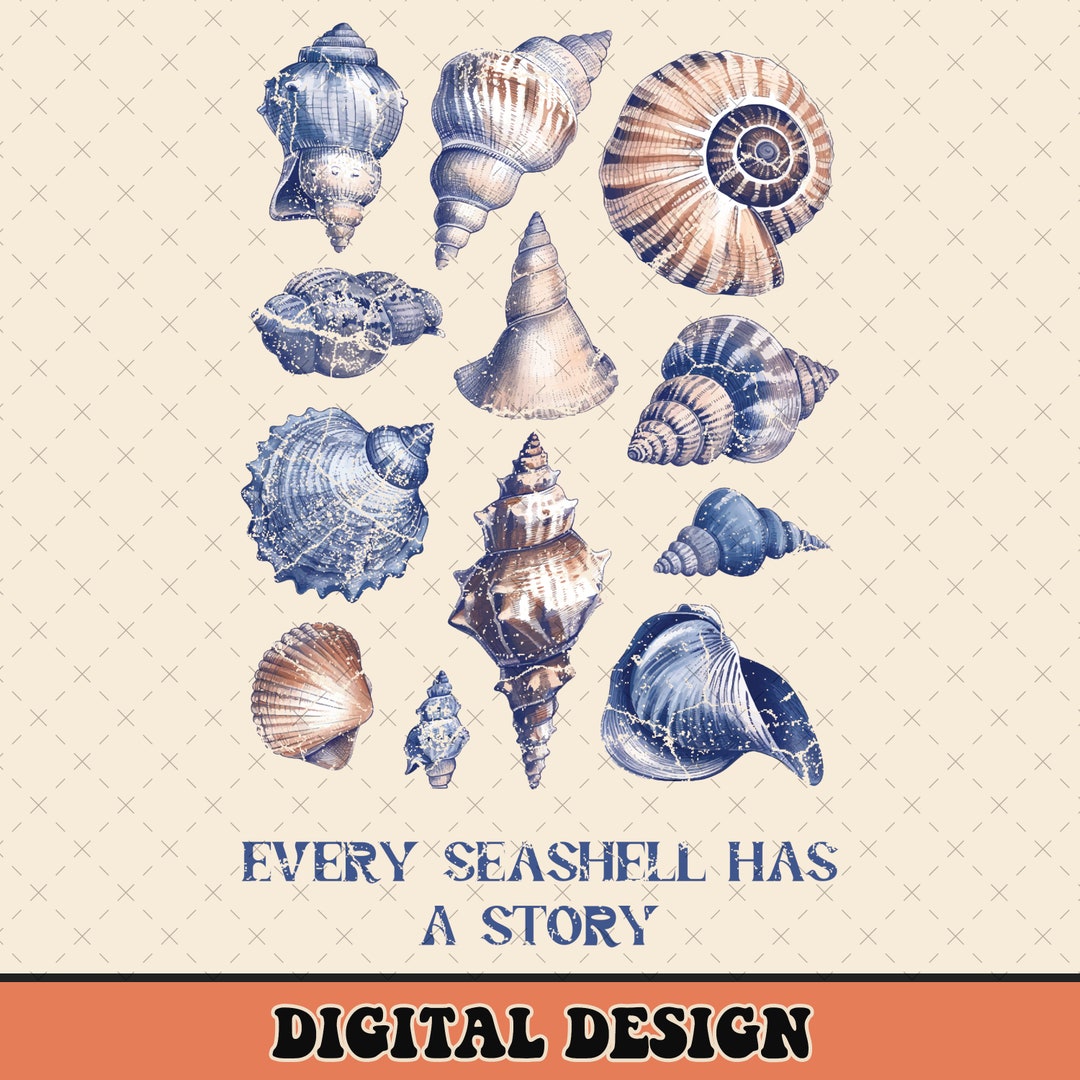 Every Seashell Has A Story PNG, Summer Svg/png, Seashells Png, Summer ...