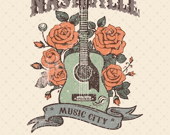 Nashville PNG, Country Tshirt Design, Western Png, Country png, Cowgirl png, Howdy png, Country Girl png Tennessee png Country Western Music