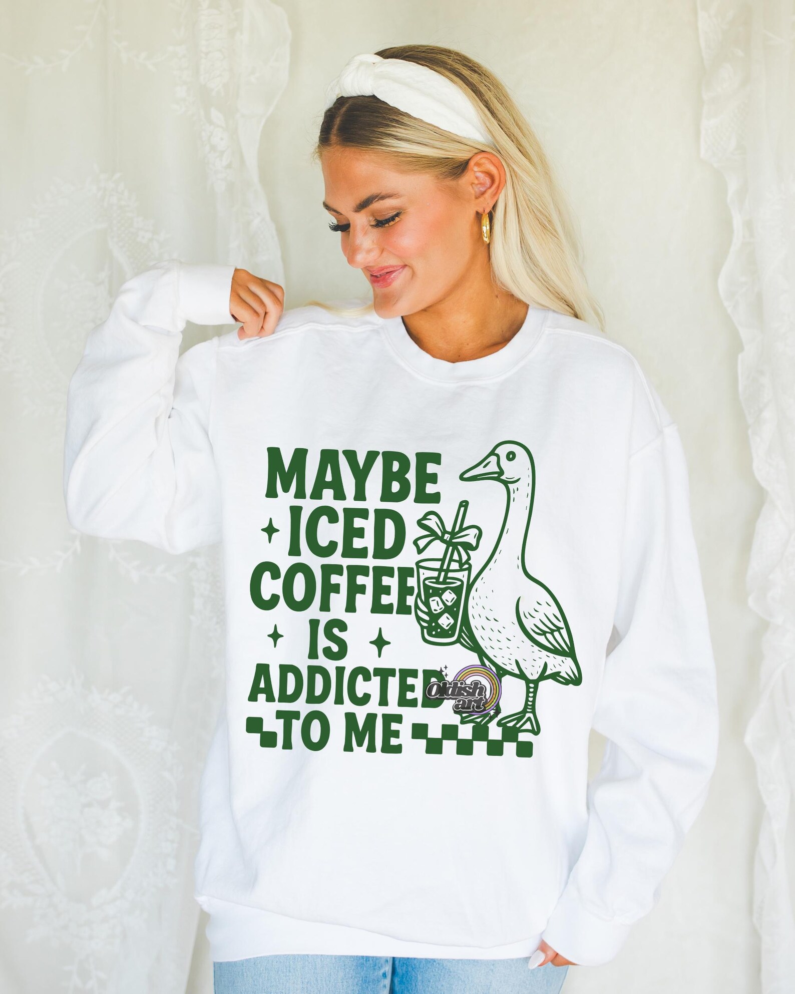 Maybe Iced Coffee is Addicted to Me Png, Funny Goose PNG, Sarcastic ...