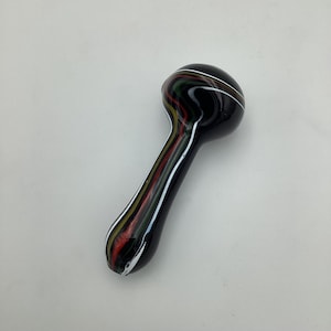 Black Rasta Stripe Hand Pipe