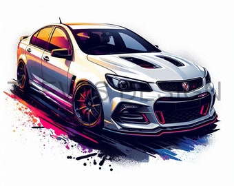 Holden HSV, Digital Art, Mockups, Digital Download, PNG, Sticker, T-Shirt Print