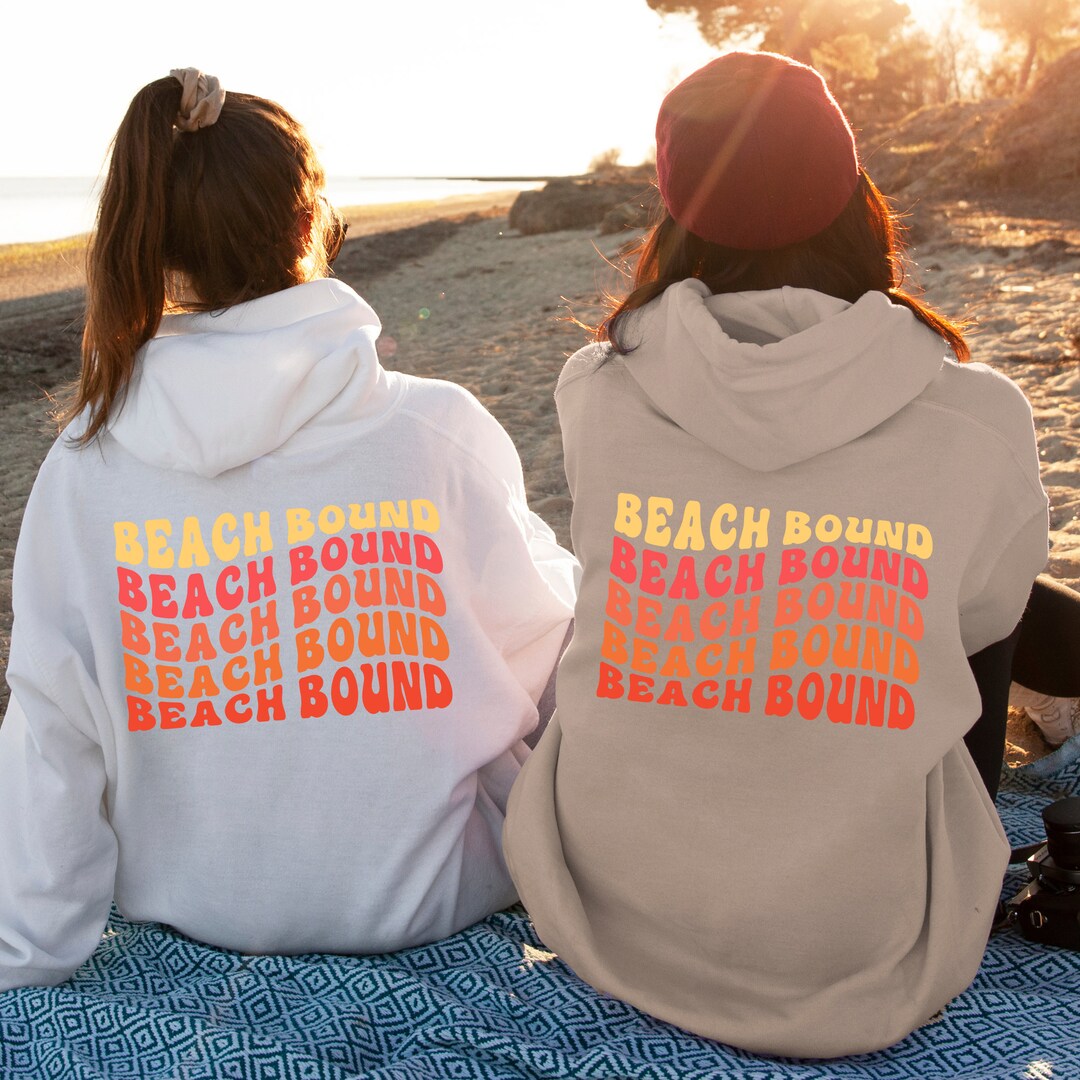 Retro Beach Hoodie | Oversized Ocean Vibes Jumper for Beachy 