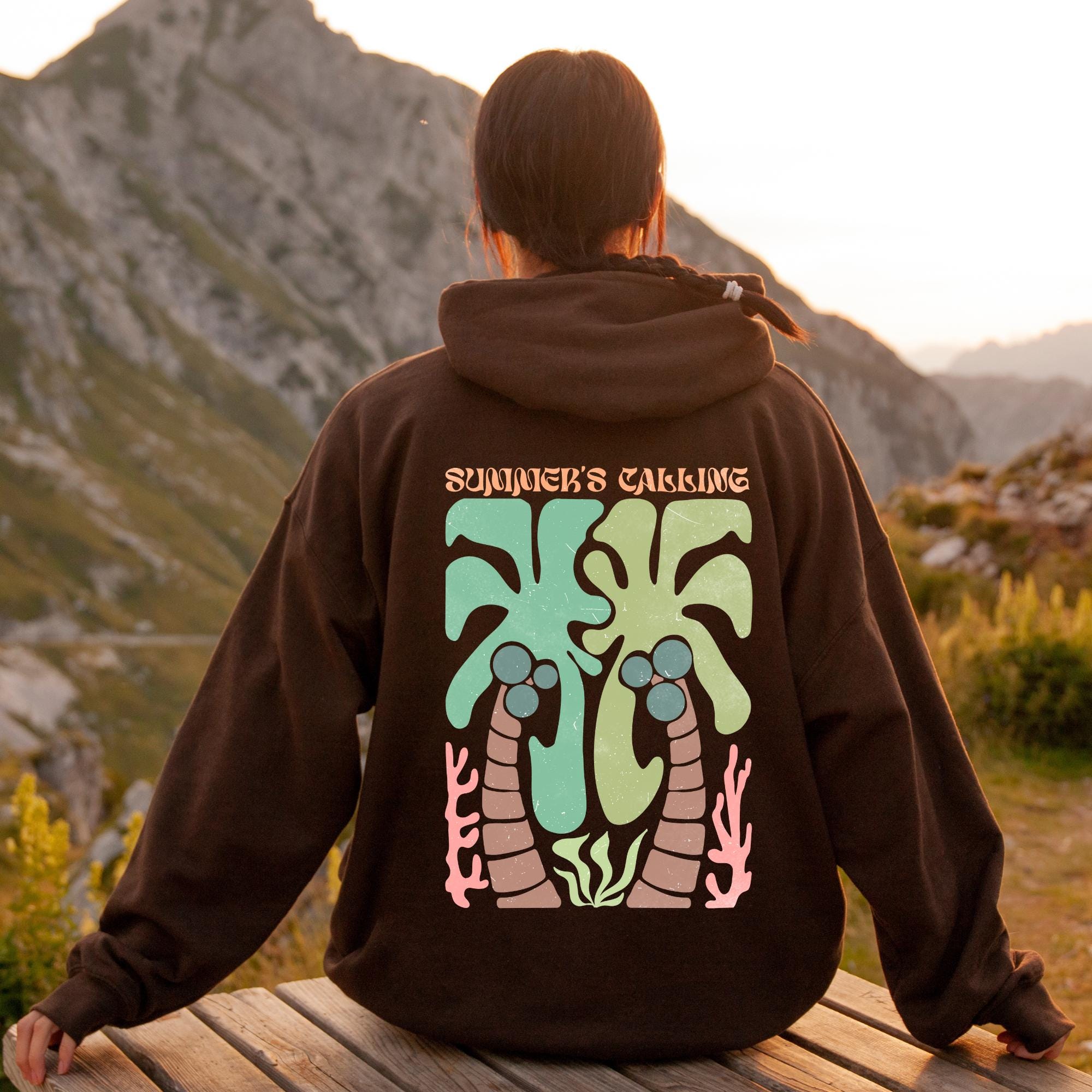 Womens Hoodies Mountain Treetop Hoodie IVERIRMIN Women's Treetop