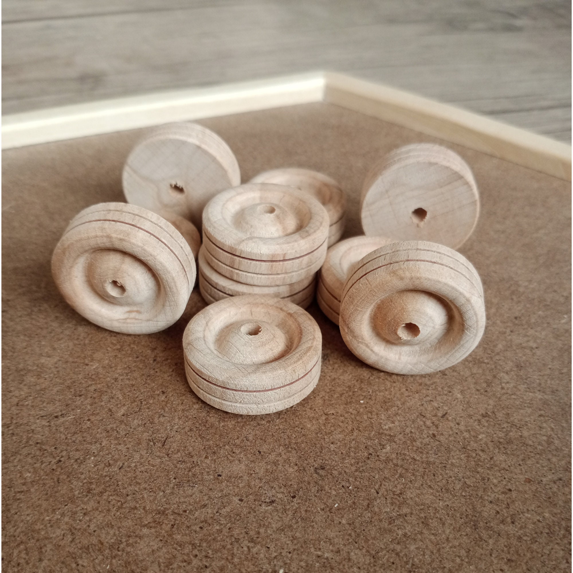 Wooden Toy Car Wheel 10 Pcs Handmade Wooden Toy Car Wheels Etsy