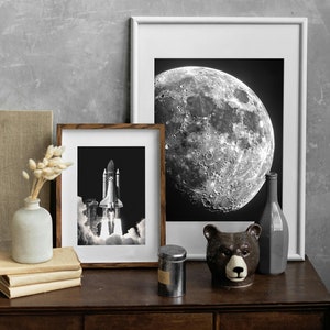 moon-outer-space-photography-astro-photography-space-shuttle-poster-for-space-lovers-sci-fi-poster-black-and-white-photography-prints-gift-for-him-engineer-rocket-launch