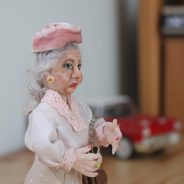 Old Lady Figurine Etsy