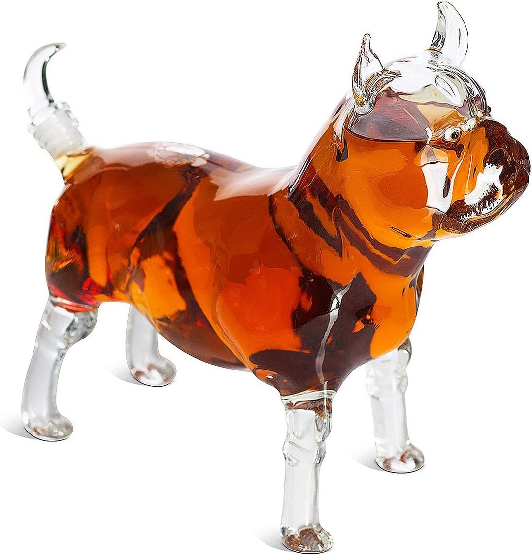French Bulldog Whiskey Dekanter - Glas Dekanter In Hundeform
