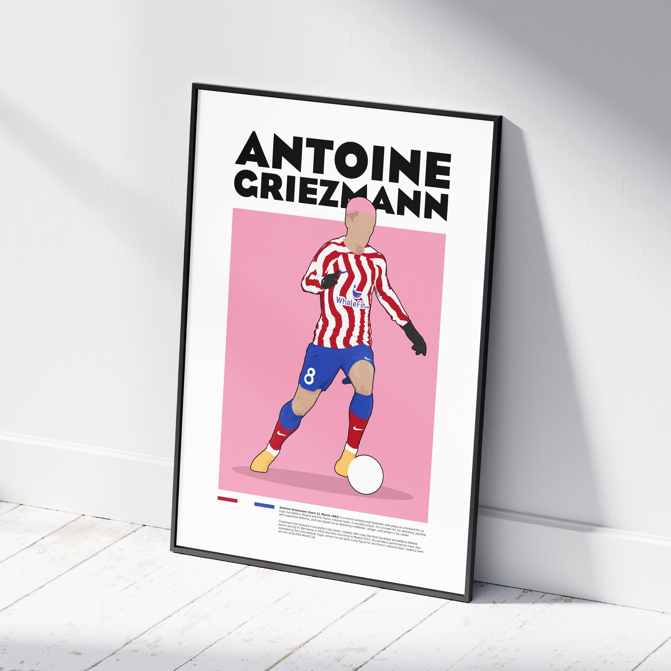 La France - Antoine Griezmann Poster von Fußball Total
