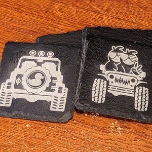 Off-Roading Coaster Set Ducks Galore -Set of 4 - Adventurers Gift - Cute Gifts!