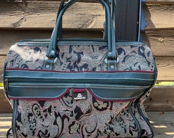 Vintage McBrine Ms. Poppins Tapestry Luggage Bag