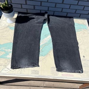 Vintage Black Wrangler Jeans 48x30 image 3