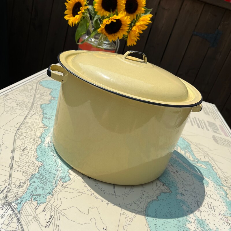 Enamelware Stock Pot - Etsy