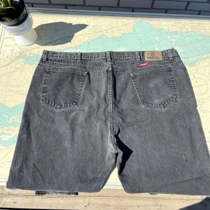 Vintage Black Wrangler Jeans 48x30 image 2