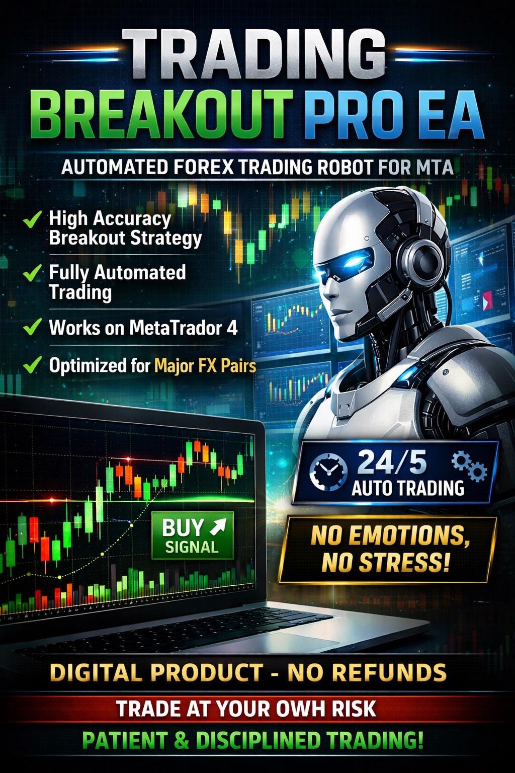 Trading Breakout Pro EA GOLD | Automated Forex Robot for MT5 - Etsy