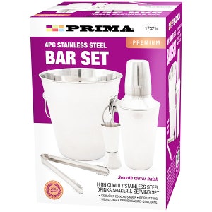 4 piece bar set - cocktail set - cocktail accessories - cocktail mixer set